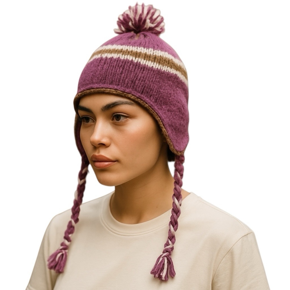 LAUNDROMAT 100% Wool Hat | Handknit in Nepal